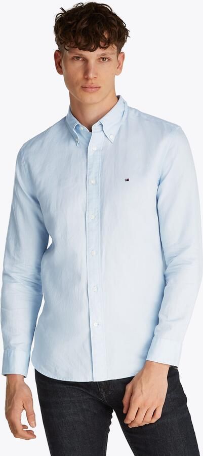 Tommy Hilfiger Overhemd met lange mouwen LINEN BLEND SOLID RF SHIRT - Foto 6