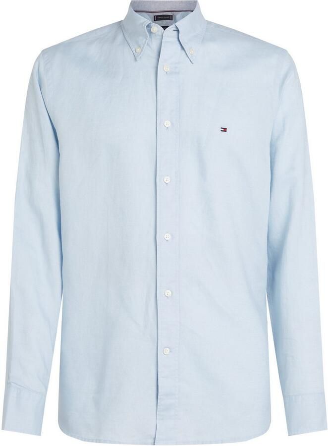 Tommy Hilfiger Overhemd met lange mouwen LINEN BLEND SOLID RF SHIRT - Foto 5