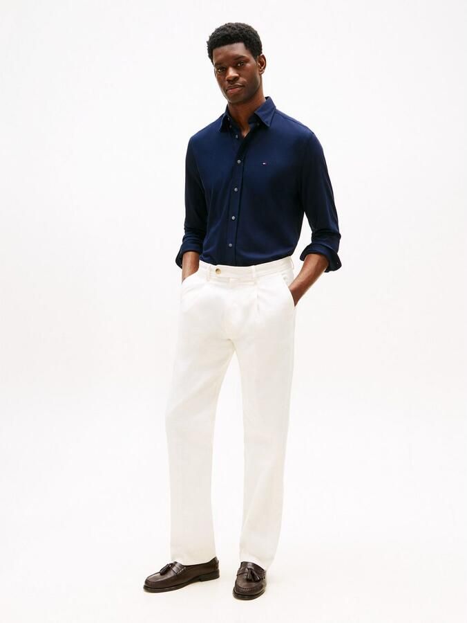 Tommy Hilfiger Overhemd met lange mouwen PERFORMANCE KNIT SOLID LS SHIRT - Foto 3