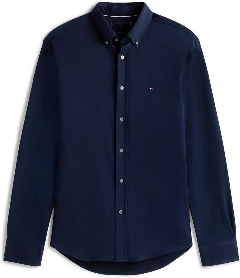 Tommy Hilfiger Overhemd met lange mouwen PERFORMANCE KNIT SOLID LS SHIRT