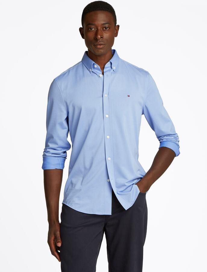 Tommy Hilfiger Overhemd met lange mouwen PERFOR CE TWO TONE SF SHIRT - Foto 5