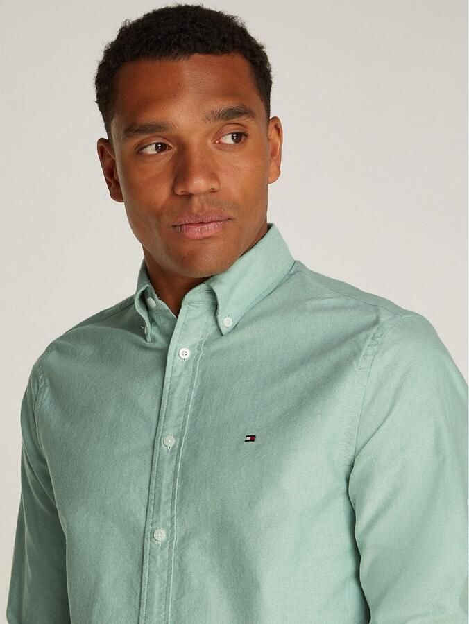 Tommy Hilfiger Overhemd met lange mouwen SOLID HERITAGE OXFORD RF SHIRT - Foto 5