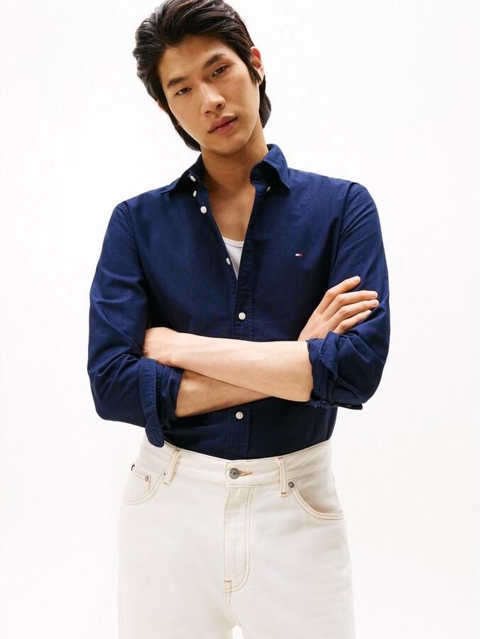 Tommy Hilfiger Overhemd met lange mouwen SOLID HERITAGE OXFORD RF SHIRT - Foto 4