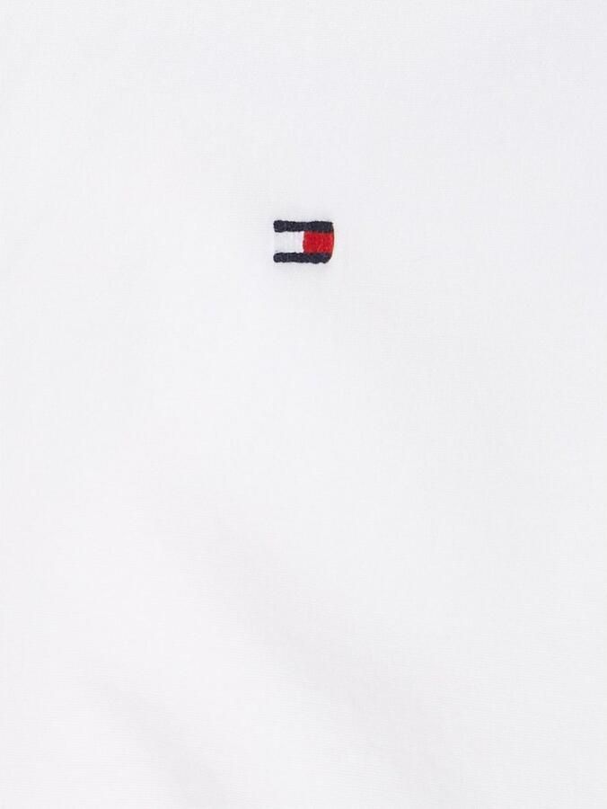 Tommy Hilfiger overhemd met logo wit Jongens Stretchkatoen Klassieke kraag 152 - Foto 5