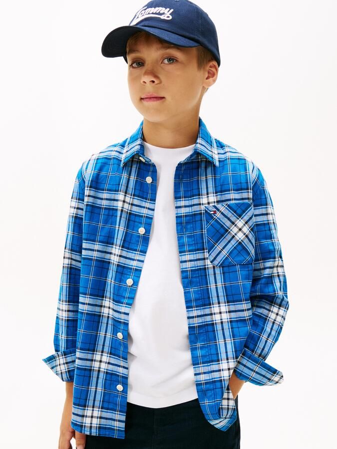 Tommy Hilfiger Overhemd met lange mouwen TOMMY GRAPHIC CHECK SHIRT Kinderen tot 16 jaar print - Foto 6