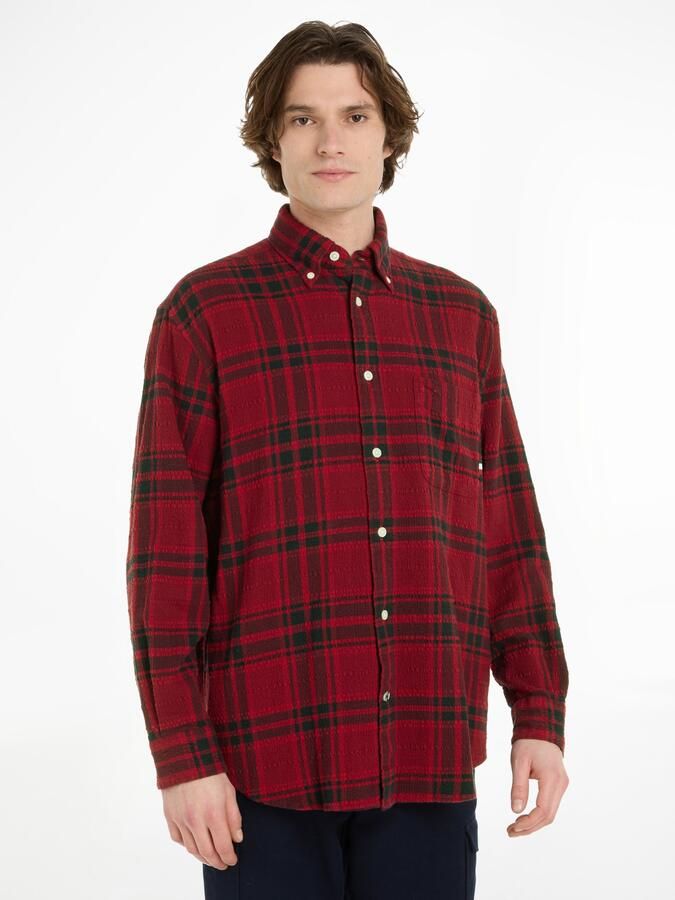 Tommy Hilfiger Overhemd met lange mouwen TONAL TARTAN SHIRT - Foto 5