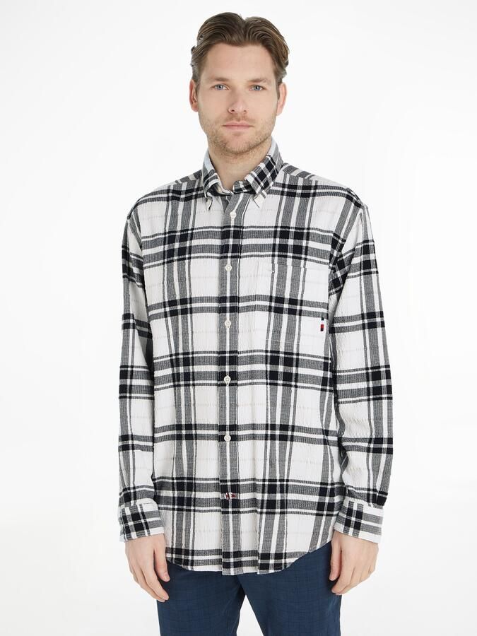 Tommy Hilfiger Overhemd met lange mouwen TONAL TARTAN SHIRT - Foto 5