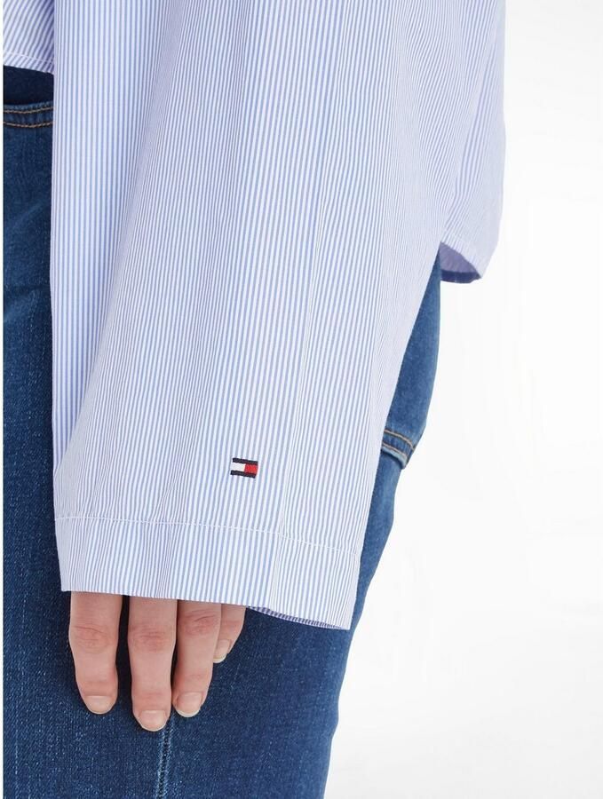 Tommy Hilfiger Overhemdblouse COTTON STP V-NECK BLOUSE - Foto 4