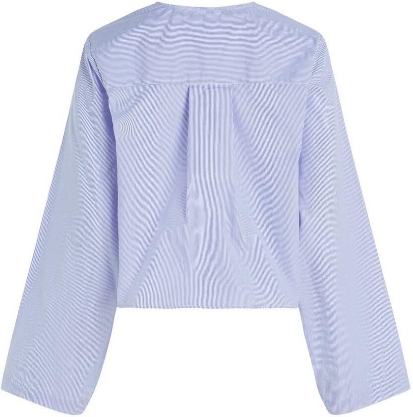 Tommy Hilfiger Overhemdblouse COTTON STP V-NECK BLOUSE - Foto 2