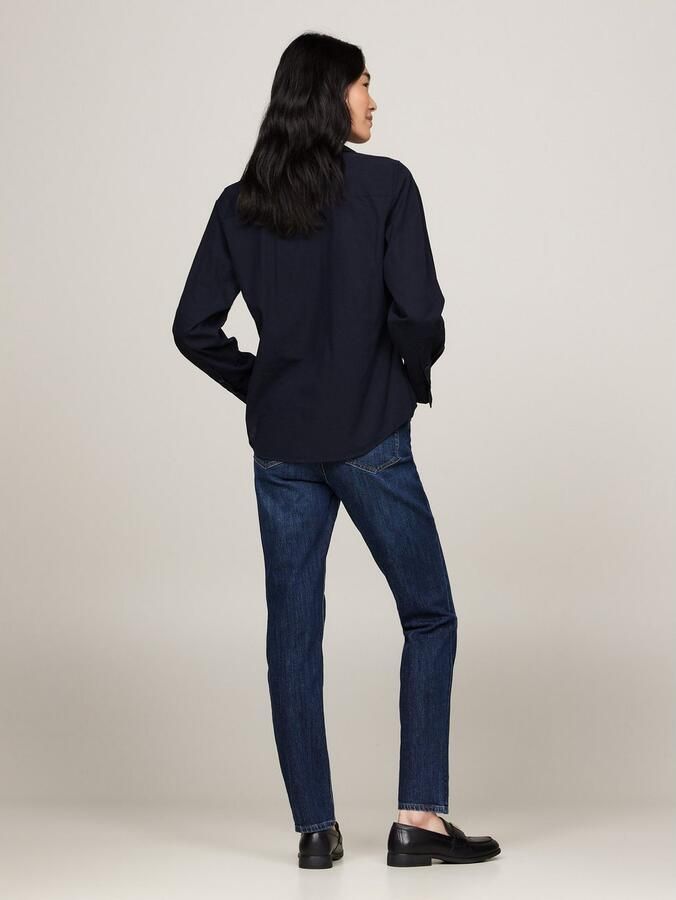 Tommy Hilfiger Overhemdblouse ESS POPLIN REGULAR SHIRT met popeline geborduurd logo - Foto 8