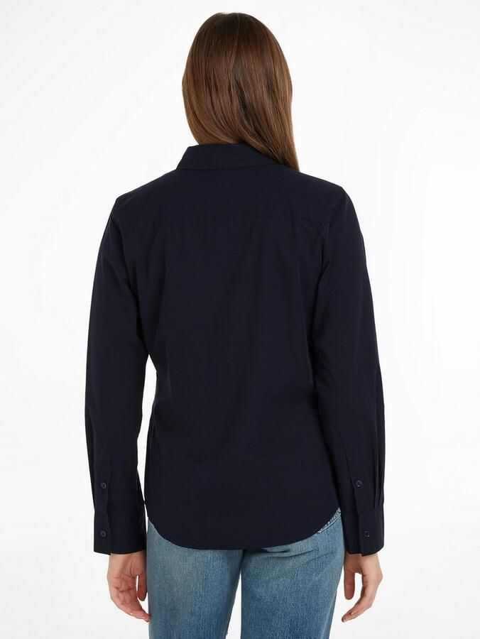 Tommy Hilfiger Overhemdblouse ESS POPLIN REGULAR SHIRT met popeline geborduurd logo - Foto 9