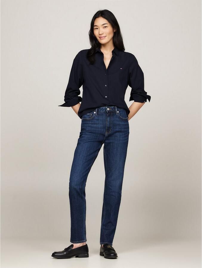 Tommy Hilfiger Overhemdblouse ESS POPLIN REGULAR SHIRT met popeline geborduurd logo - Foto 6