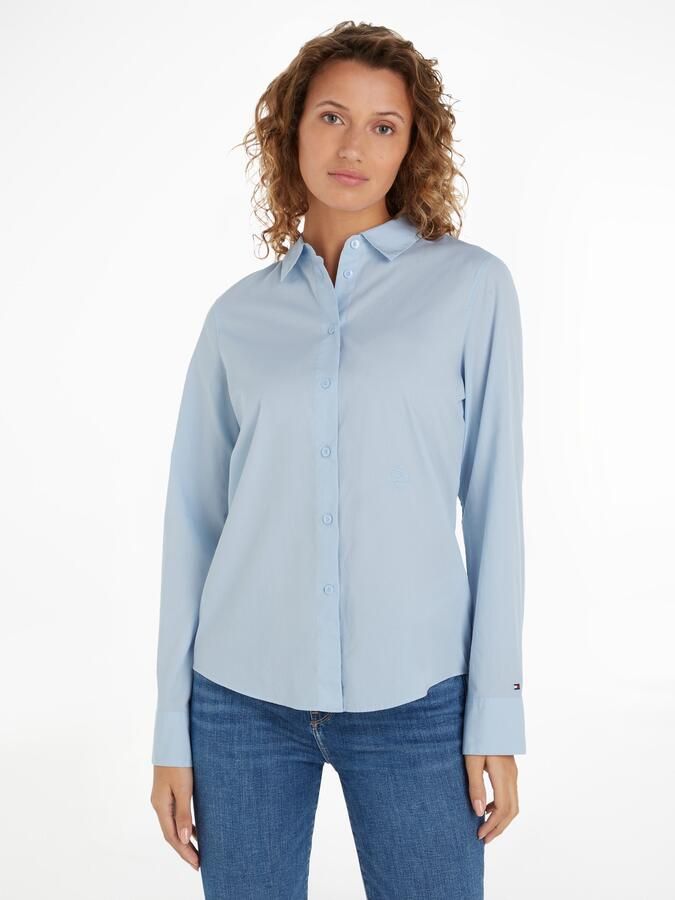Tommy Hilfiger Overhemdblouse ESS POPLIN REGULAR SHIRT met popeline geborduurd logo - Foto 9