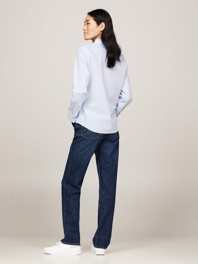 Tommy Hilfiger Overhemdblouse ESS POPLIN REGULAR SHIRT met popeline geborduurd logo - Foto 6