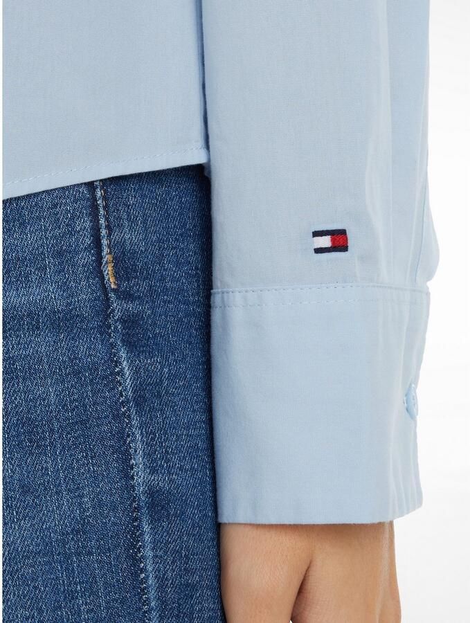 Tommy Hilfiger Overhemdblouse ESS POPLIN REGULAR SHIRT met popeline geborduurd logo - Foto 4