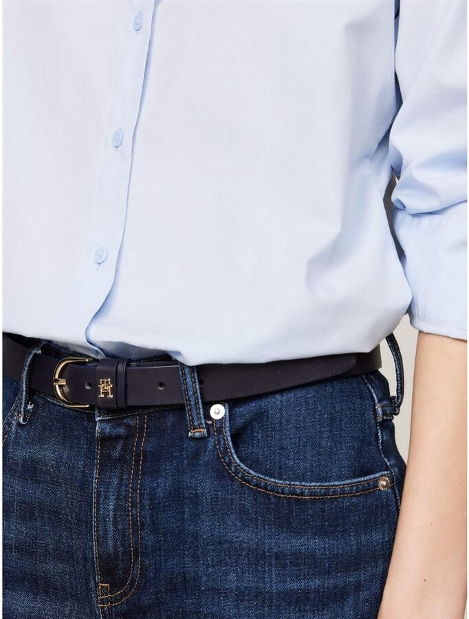 Tommy Hilfiger Overhemdblouse ESS POPLIN REGULAR SHIRT met popeline geborduurd logo - Foto 3