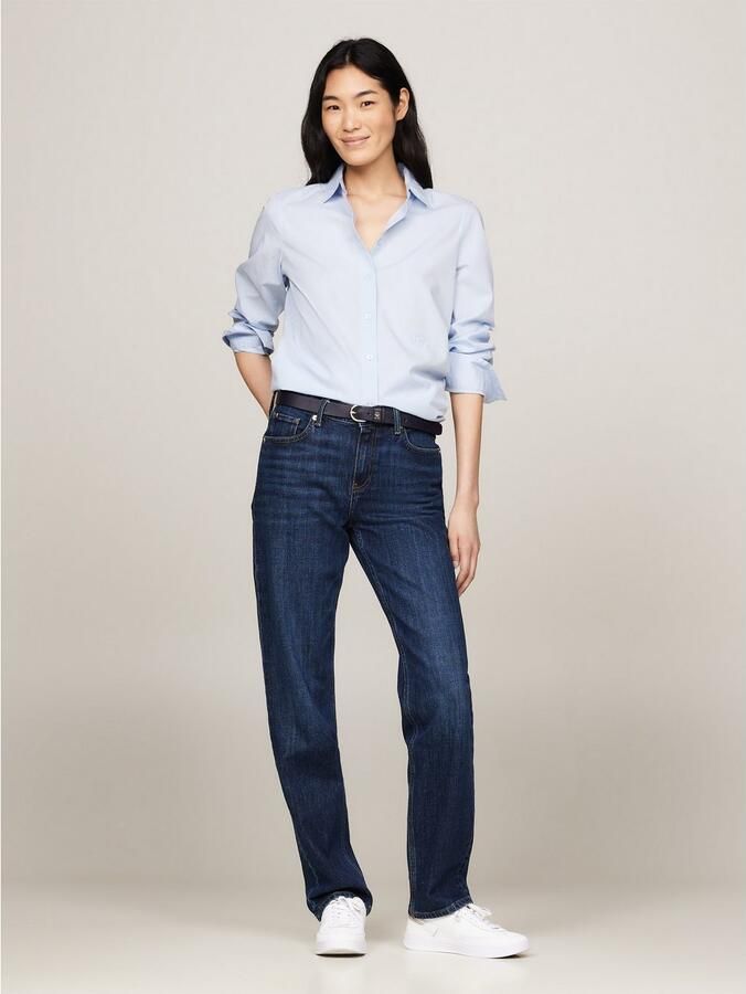 Tommy Hilfiger Overhemdblouse ESS POPLIN REGULAR SHIRT met popeline geborduurd logo - Foto 8