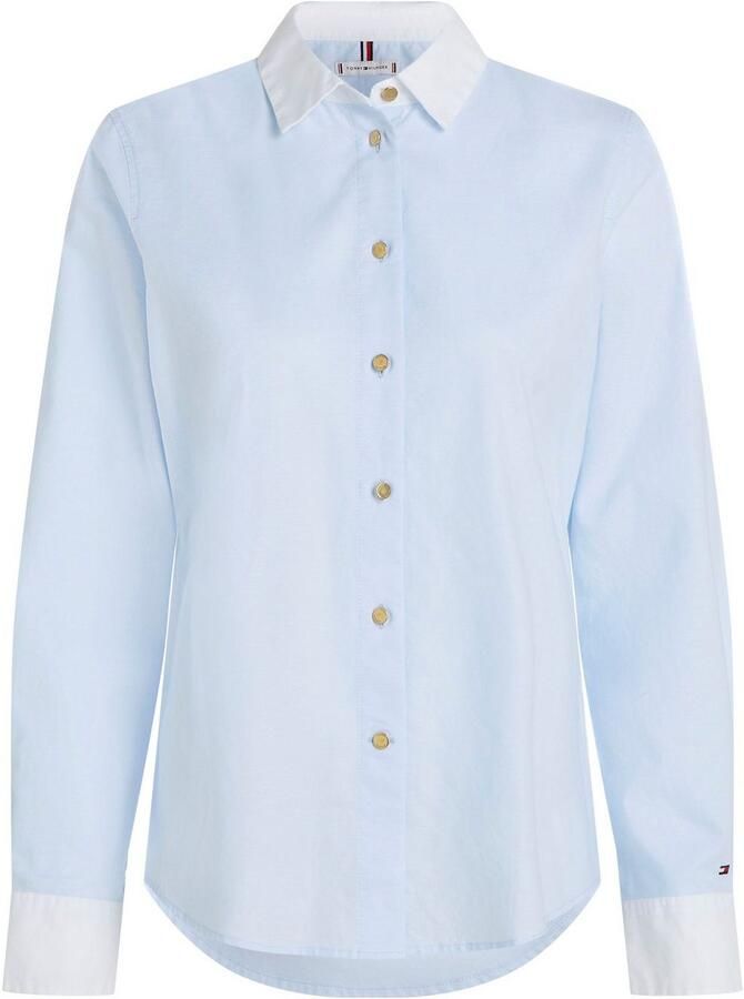 Tommy Hilfiger Overhemdblouse GOLD BUTTON REGULAR LS SHIRT - Foto 4