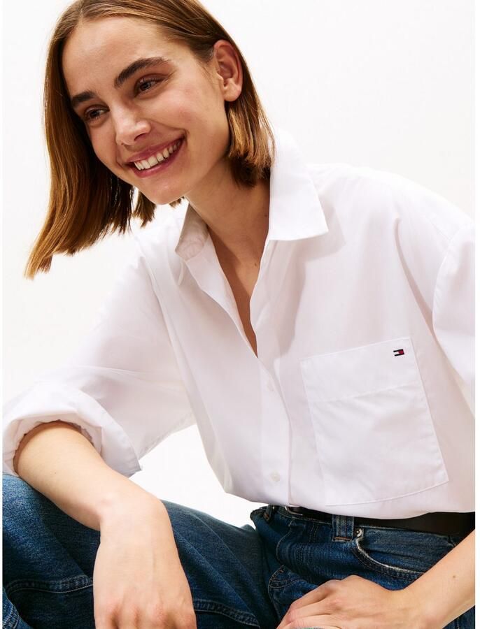 Tommy Hilfiger Overhemdblouse NEW POPLIN EASY SHIRT