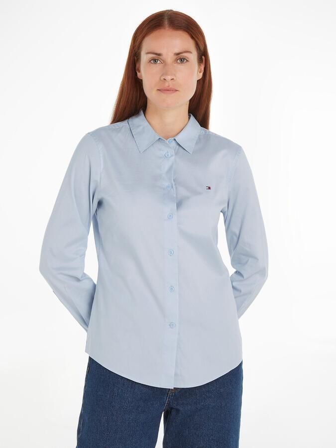 Tommy Hilfiger Regular fit overhemdblouse met logostitching model 'OXFORD' - Foto 5