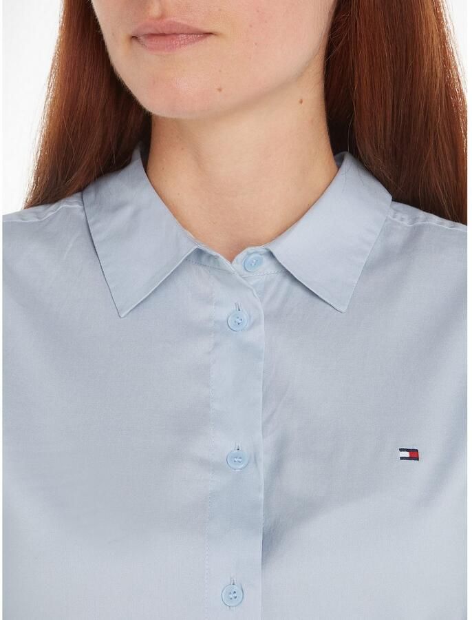 Tommy Hilfiger Regular fit overhemdblouse met logostitching model 'OXFORD'