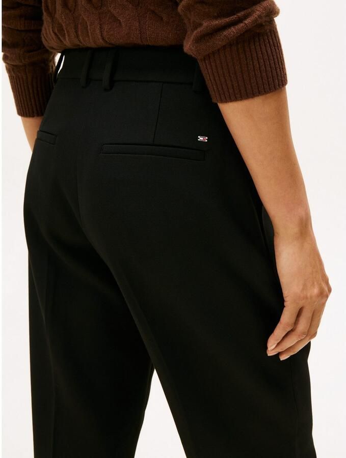 Tommy Hilfiger Straight leg stoffen broek met viscose model 'PUNTO' - Foto 1