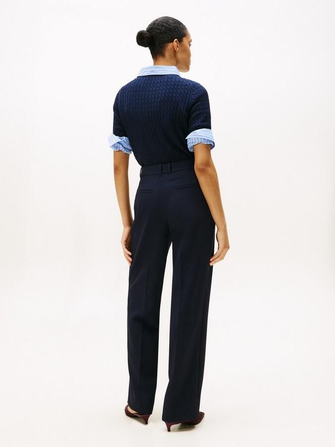 Tommy Hilfiger Straight leg stoffen broek met viscose model 'PUNTO' - Foto 3