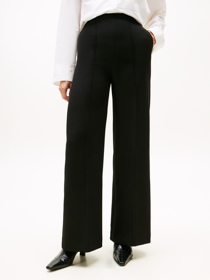 Tommy Hilfiger Wijde broek met viscose model 'PUNTO' - Foto 5