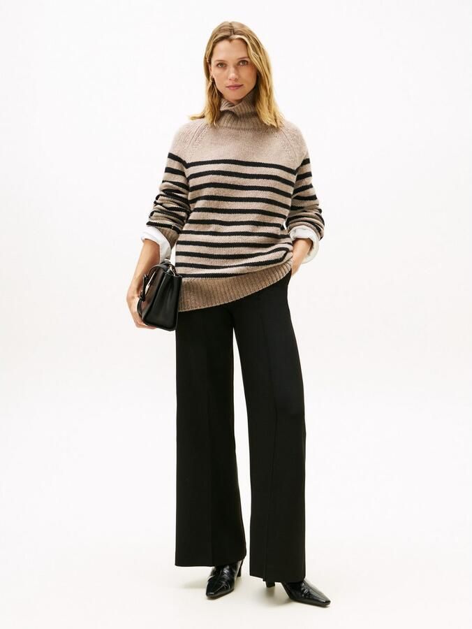 Tommy Hilfiger Wijde broek met viscose model 'PUNTO' - Foto 2