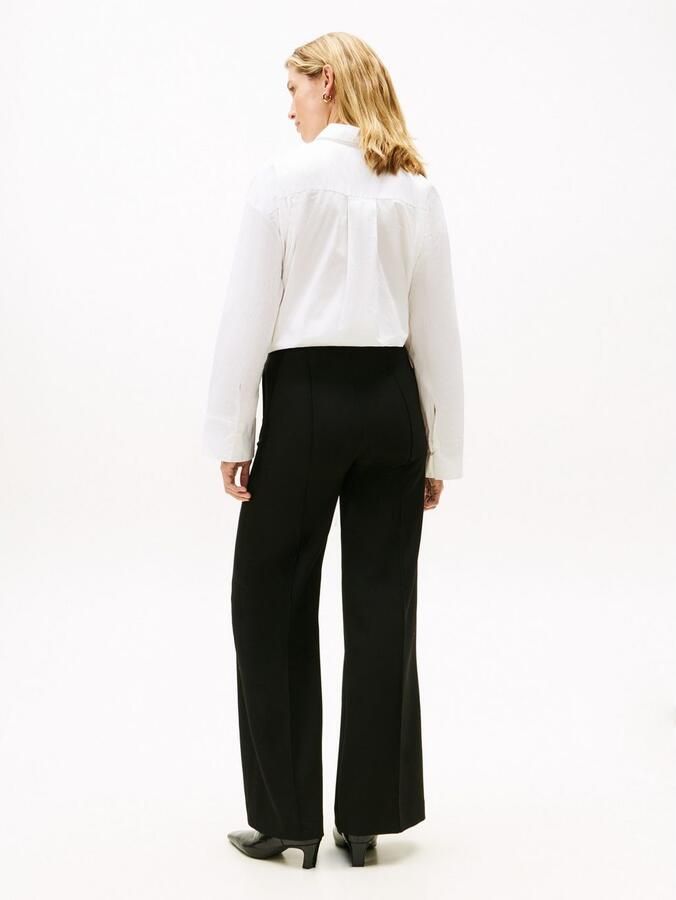 Tommy Hilfiger Wijde broek met viscose model 'PUNTO' - Foto 3