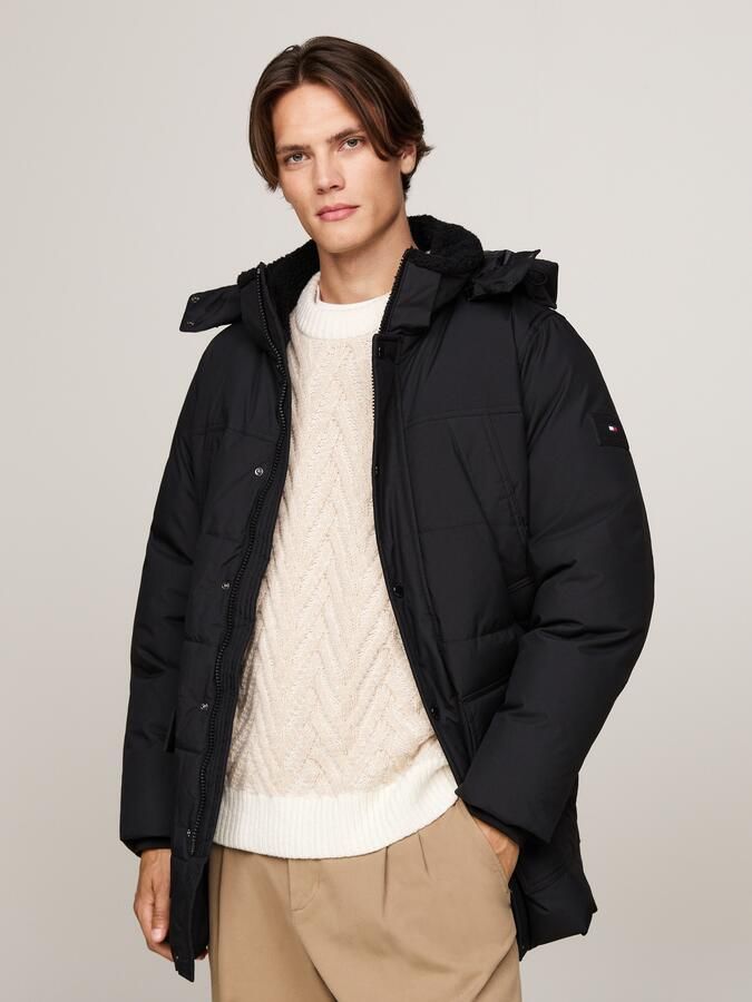 Tommy Hilfiger Parka Rockie Utility Parka Winterjas outdoorjas hooggesloten opstaande kraag met imitatiebont - Foto 5