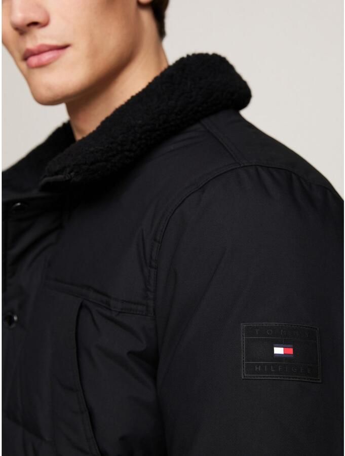 Tommy Hilfiger Parka Rockie Utility Parka Winterjas outdoorjas hooggesloten opstaande kraag met imitatiebont - Foto 1