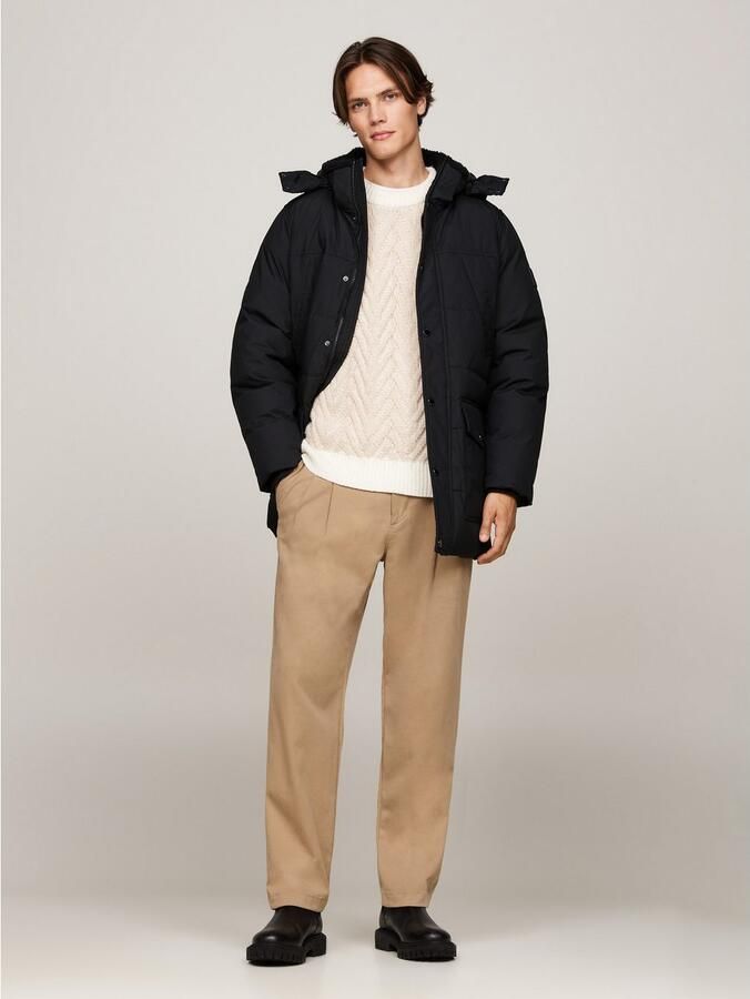 Tommy Hilfiger Parka Rockie Utility Parka Winterjas outdoorjas hooggesloten opstaande kraag met imitatiebont - Foto 2