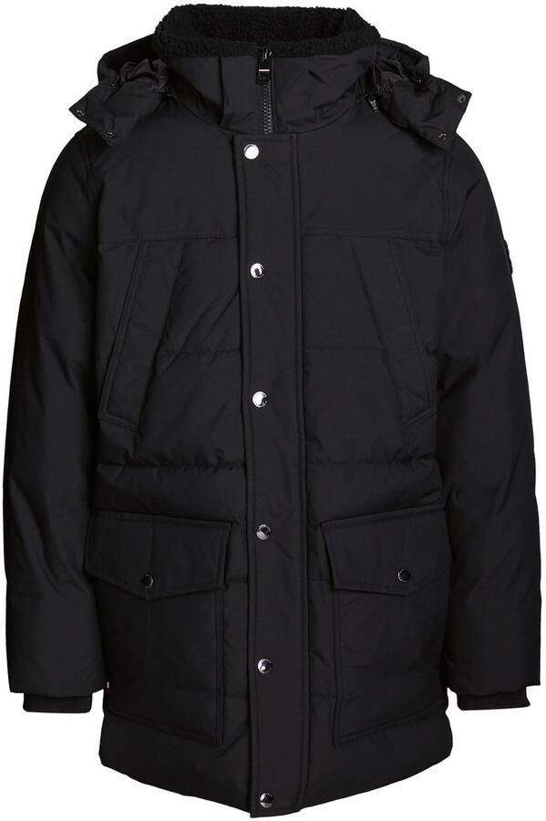 Tommy Hilfiger Parka Rockie Utility Parka Winterjas outdoorjas hooggesloten opstaande kraag met imitatiebont - Foto 4