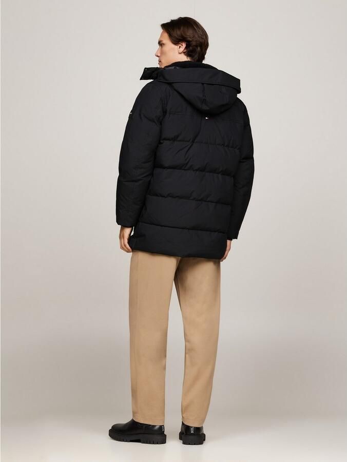 Tommy Hilfiger Parka Rockie Utility Parka Winterjas outdoorjas hooggesloten opstaande kraag met imitatiebont - Foto 3
