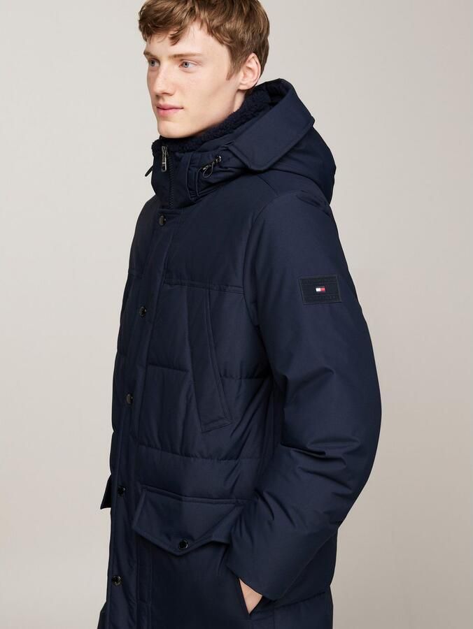 Tommy Hilfiger Parka Rockie Utility Parka Winterjas outdoorjas hooggesloten opstaande kraag met imitatiebont - Foto 6
