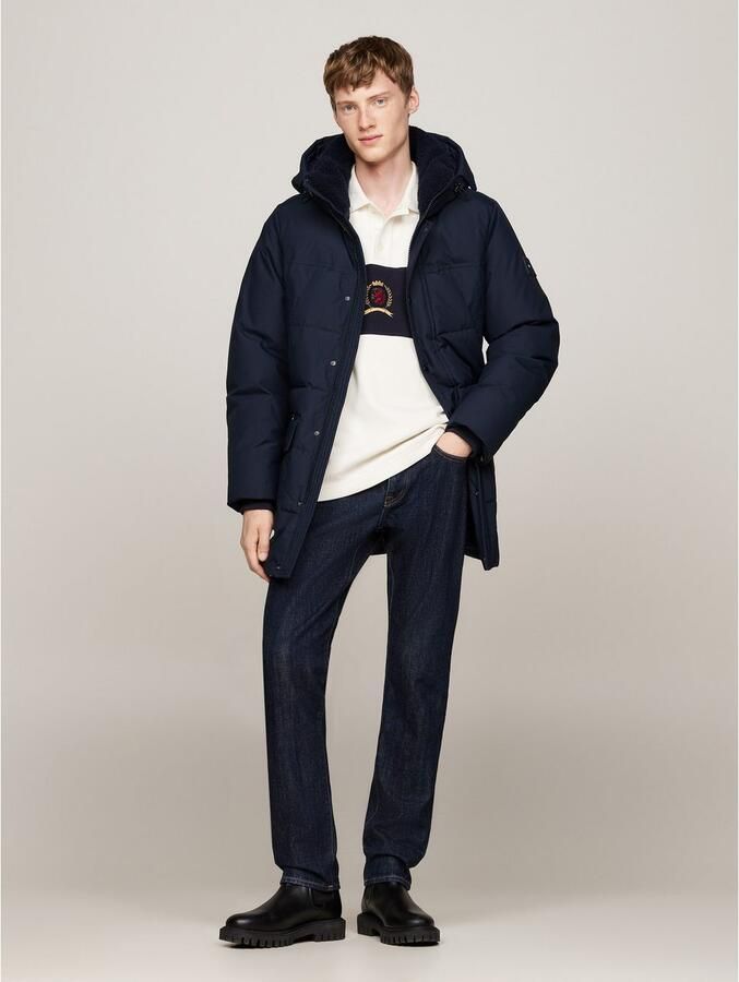 Tommy Hilfiger Parka Rockie Utility Parka Winterjas outdoorjas hooggesloten opstaande kraag met imitatiebont - Foto 3
