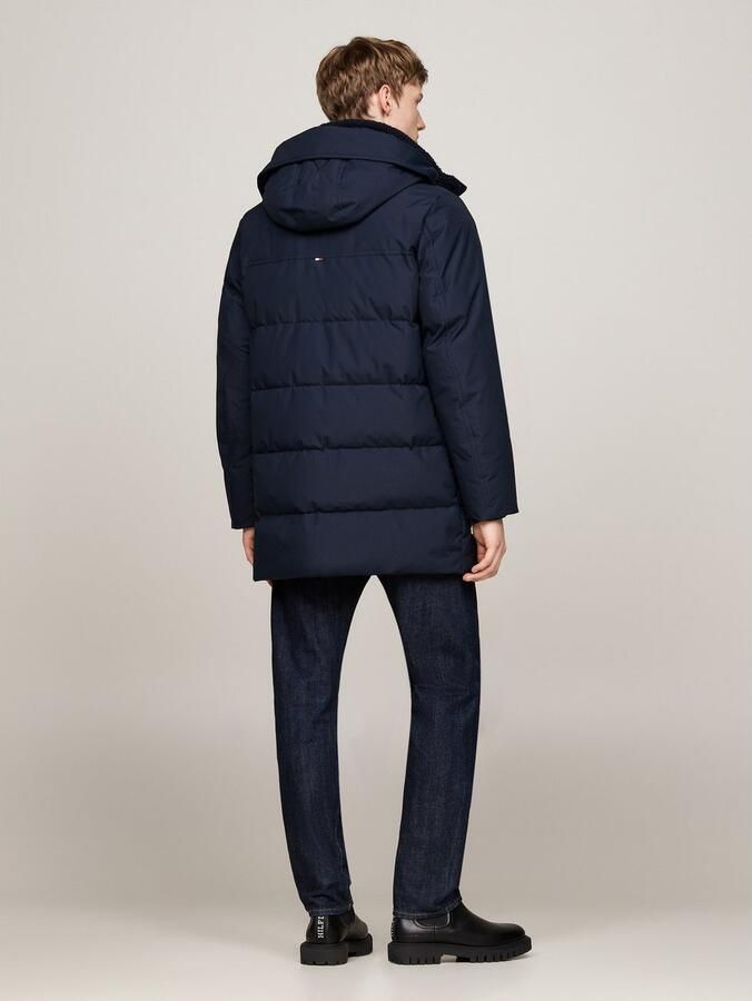 Tommy Hilfiger Parka Rockie Utility Parka Winterjas outdoorjas hooggesloten opstaande kraag met imitatiebont - Foto 7