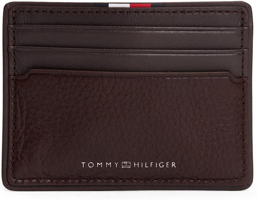 Tommy Hilfiger Pasjeshouder TH CORP CC HOLDER heren mini-portemonnee met logo-belettering en vlag - Foto 4