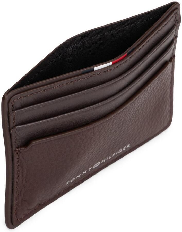 Tommy Hilfiger Pasjeshouder TH CORP CC HOLDER heren mini-portemonnee met logo-belettering en vlag - Foto 2