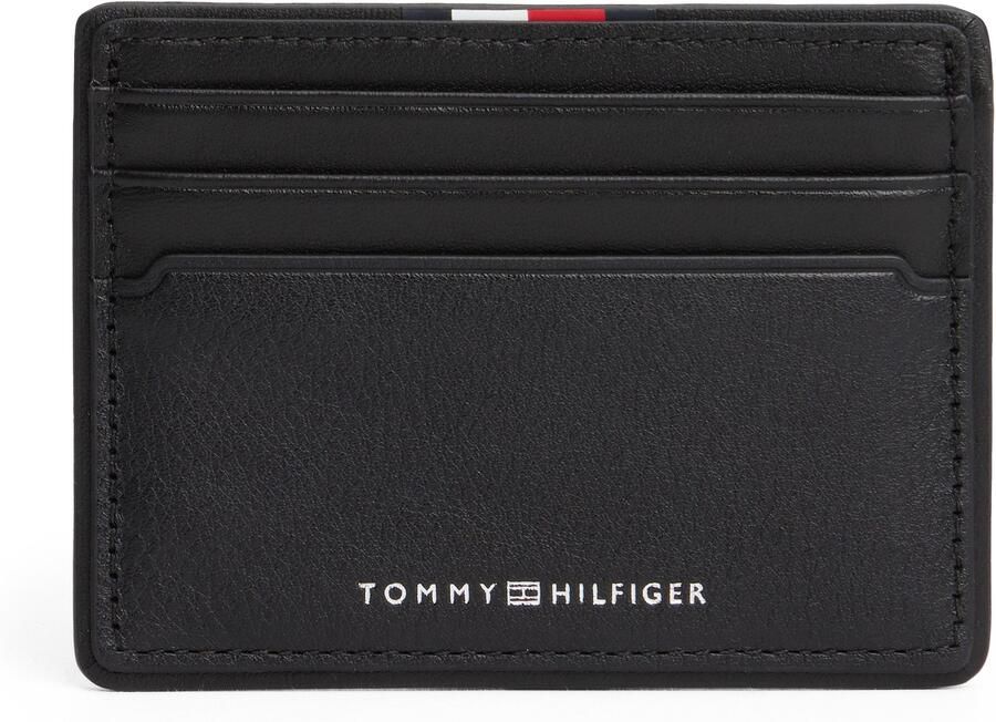 Tommy Hilfiger Pasjeshouder TH CORP CC HOLDER heren mini-portemonnee met logo-belettering en vlag - Foto 3