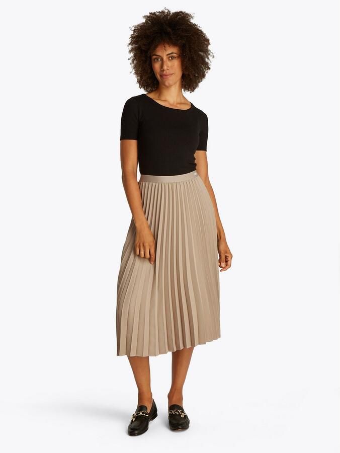 Tommy Hilfiger Plissérok FLUID PLEATED PULL ON MIDI SKIRT - Foto 2