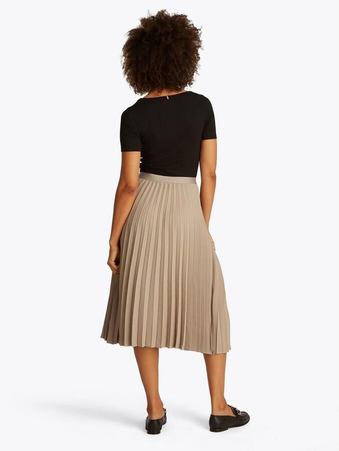 Tommy Hilfiger Plissérok FLUID PLEATED PULL ON MIDI SKIRT - Foto 3