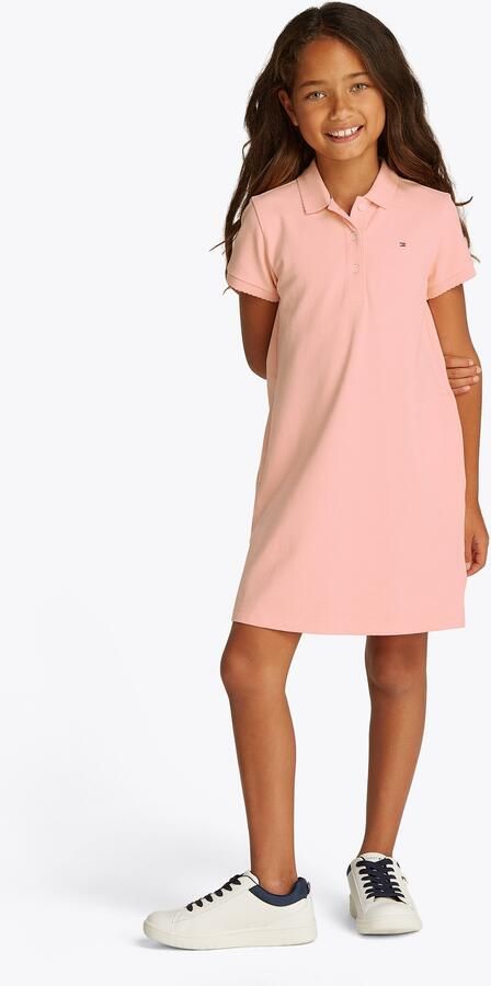 Tommy Hilfiger Polojurk ESSENTIAL POLO DRESS in knielengte met logo-borduursel - Foto 5