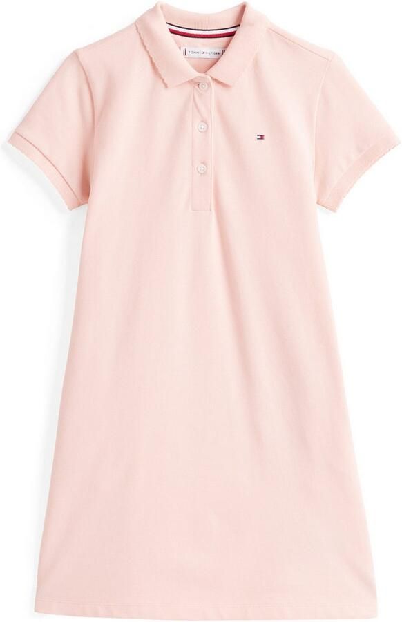 Tommy Hilfiger Polojurk ESSENTIAL POLO DRESS in knielengte met logo-borduursel - Foto 4