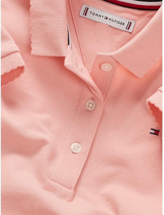 Tommy Hilfiger Polojurk ESSENTIAL POLO DRESS in knielengte met logo-borduursel - Foto 2