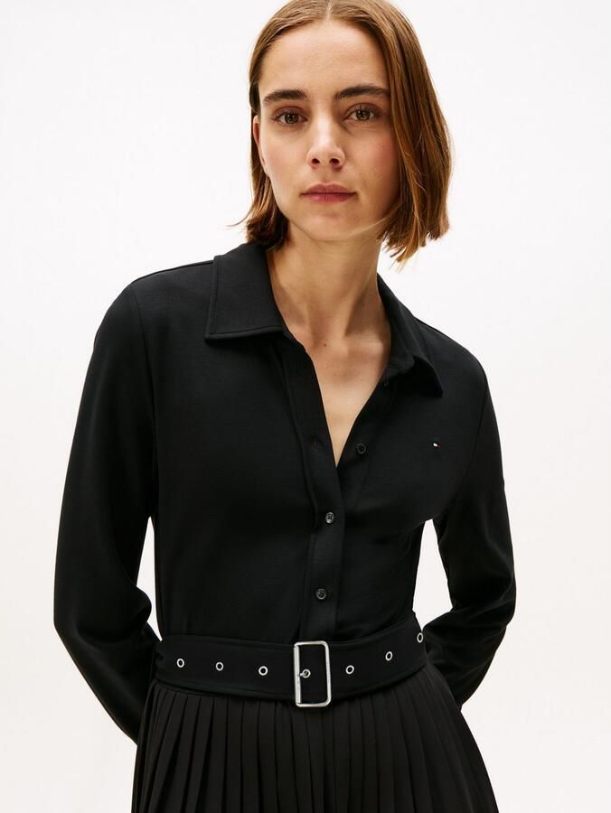 Tommy Hilfiger Polojurk INTERLOCK MIX MEDIA POLO DRS LS - Foto 3