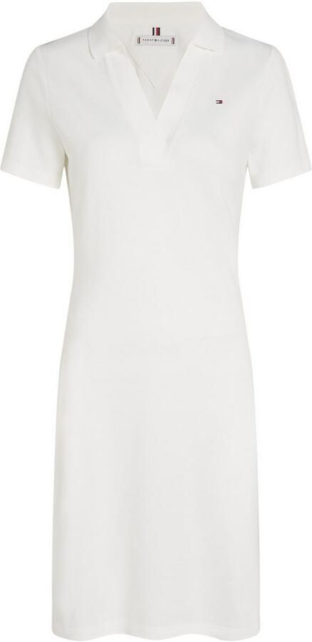 Tommy Hilfiger Polojurk SLIM OPEN NK POLO DRESS SS met geborduurde vlag - Foto 3