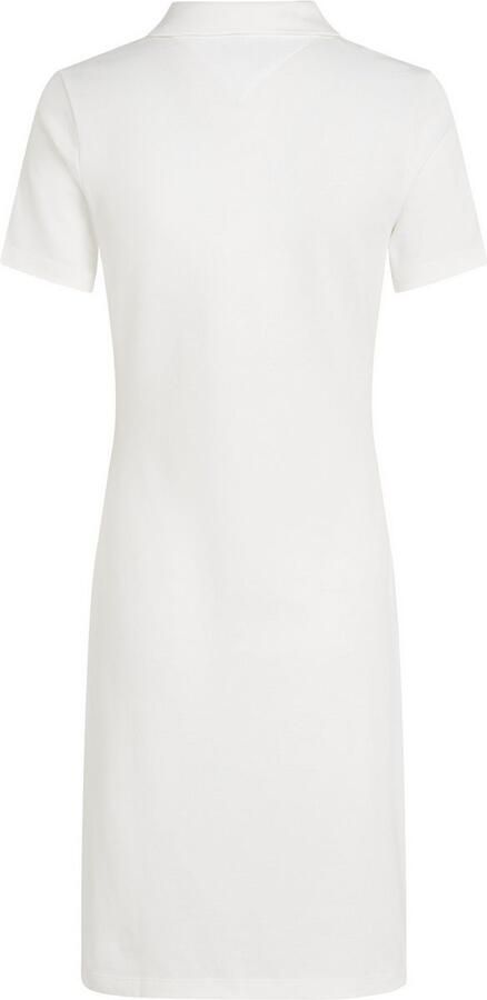 Tommy Hilfiger Polojurk SLIM OPEN NK POLO DRESS SS met geborduurde vlag - Foto 4