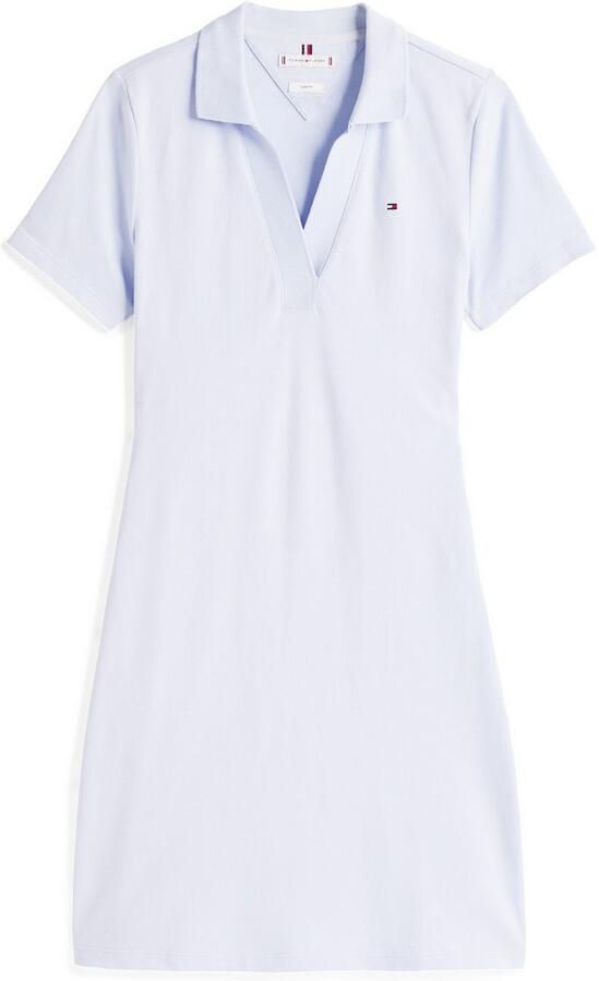 Tommy Hilfiger Polojurk SLIM OPEN NK POLO DRESS SS met geborduurde vlag - Foto 3